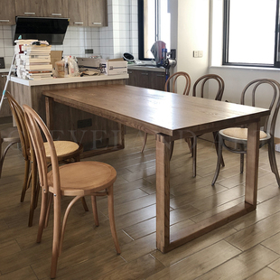 莫比桌质感升级进口全实木制造直榫头设计