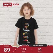 Levi's李维斯儿童装T恤年夏季男童短袖纯棉透气男孩上衣