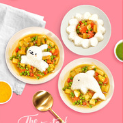 可爱米饭模具套装卡通儿童辅食寿司，磨具摇饭团神器宝宝饭团造型器