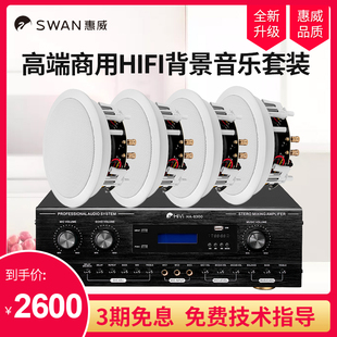 惠威VX6-C高端吸顶天华音响定阻设计同轴环绕套装享受立体声效果