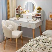 梳妆台卧室现代简约小型化妆台镜小户型2022年网红少女化妆桌