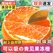 青见果冻橙新鲜橙子10斤水果当季整箱榨汁手剥柑橘子四川大果桔子