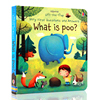 Usborne出品 便便是什么？ 进口英文原版绘本 What is Poo? 纸板翻翻书 儿童早教英语启蒙科普图画书 宝宝习惯养成 亲子读物