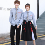 校服班服夏季套装韩版ins学院风港风，英伦高中生学生毕业女生裙子