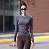 Beemen瑜伽服女上衣2024长袖速干跑步紧身专业运动健身服套装