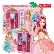 韩国珠珠秘密芭比娃娃玩具套装女孩公主娃娃儿童换装衣服鞋子套装