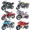 乐高积木男孩子摩托车系列，模型益智力，儿童生日礼物机车拼装玩具