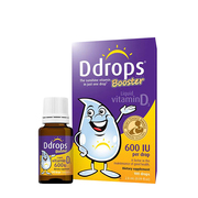 加拿大Ddrops d3儿童维生素d婴幼儿VD 补钙滴剂600IU 100滴