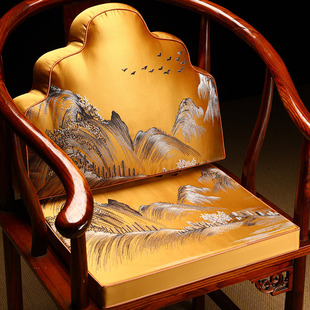 红木椅子坐垫靠背一体中式实木圈椅茶椅垫座垫靠山靠枕罗汉床靠垫