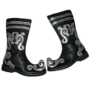 风格汇美民族舞蹈靴子新疆舞蹈鞋，羌族靴手工，靴男式高筒鞋子