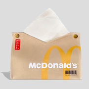 「M记麦麦」皮质抽纸盒可爱创意纸巾盒家用客厅餐桌装饰