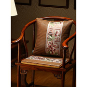 红木椅子坐垫中式沙发藤席垫子夏季夏天款，凉垫圈椅茶桌座椅垫定制