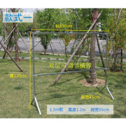 加厚摆摊货架夜市折叠架子 摆地摊衣架挂衣架服装展示晾衣架单杆