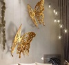 欧式酒吧壁挂蝴蝶客厅卧室壁饰酒店咖啡厅金属立体墙饰创意装饰品