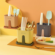 筷子筒置物架厨房用品餐具收纳架，家用多功能筷子，笼塑料沥水筷子篓