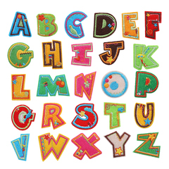 英文字母个性幼儿园宝宝彩色贴布