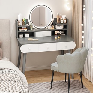 IKEA宜家轻奢梳妆台卧室现代简约小型化妆台镜小户型化妆柜主卧