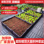 特大种植箱种菜专用箱楼顶，家庭阳台菜盆长方形，种菜盆塑料花盆