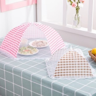 菜罩单个桌罩可折叠迷你小型防蝇厨房盖子菜饭，饭菜小号家用夏季