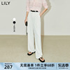 凉凉裤lily2024春通勤空气，垂感轻薄高腰直筒，舒适休闲裤女