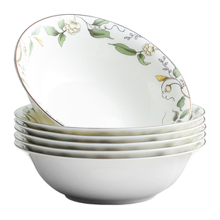 骨瓷面碗大号汤碗家用陶瓷餐具大容量吃泡面碗拉面微波炉专用碗
