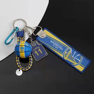 篮网球星湖人科比詹姆斯勇士库里钥匙扣包挂件配饰球迷礼物纪念品