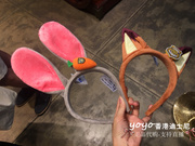 香港迪士乐园 动物城 朱迪尼克耳朵造型 卡通发箍头箍发饰