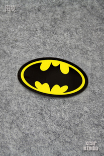 dc英雄蝙蝠侠超人，标志logo电动车箱包贴汽车贴纸防水反光