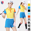 高尔夫球裤子女装短裤女士，golf服装韩国版五分裤，修身运动短裤女款