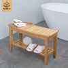 换鞋凳竹木加长楠竹，浴室凳子置物凳，洗澡凳子防滑加厚卫生间长凳