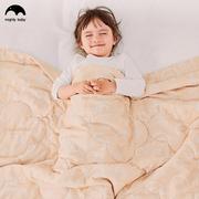 婴儿薄夹棉盖被幼儿园午睡被子可水洗四季通用空调被新生儿盖毯子