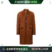 99新未使用香港直邮prada普拉达男士绒面，长款大衣ups6131