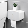 卫生间纸巾盒壁挂式厕纸置物架，家用免打孔创意，防水抽纸卷纸筒纸盒