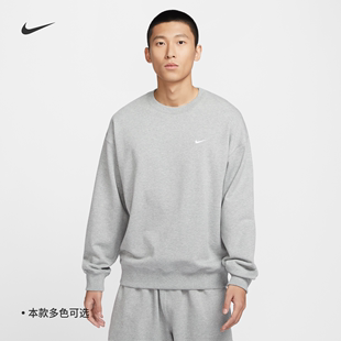 Nike耐克男法式毛圈圆领上衣夏季美式复古卫衣宽松休闲DX0812