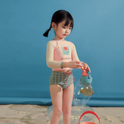 Adoreswim2021年儿童分体泳衣小童温泉泳装女童游泳衣宝宝女