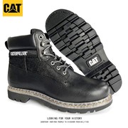cat卡特秋冬季男靴男鞋，马丁靴高帮撞色牛仔，登山工装鞋固特异