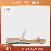 CHARLES＆KEITH女鞋CK1-70050131女士时尚夹趾低跟凉鞋