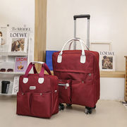 2023拉杆旅行包带轮子男女款手提行李包可双肩大容量折叠行李袋小