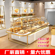 面包柜面包展示柜弧形镀钛中岛柜边柜糕点柜模型展示柜高端架货烘