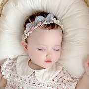 婴儿发带小公主蝴蝶造型，女宝宝发饰，百日生日新生儿童头饰头箍