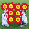 向日葵手拿花朵儿童舞蹈表演笑脸太阳花运动会入场创意道具手持物