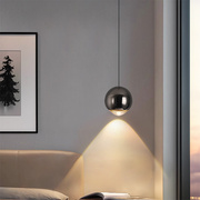 卧室床头灯现代极简创意个性，小吊灯北欧简约阳台可升降轻奢吊线灯