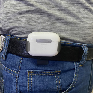 适用于苹果Airpods Pro2 腰包1/2 3代无线耳机腰夹腰挂包保护壳套airpods3代腰挂腰夹皮带扣腰包保护套中年人