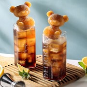 硅胶冰格创意风小熊咖啡饮料奶茶家用冰格冰块模具