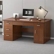 台式电脑桌家用办公桌椅组合简约现代带抽屉职员单人办公室桌子