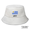 乌拉圭Uruguay国家足球帽子男女太阳帽渔夫帽学防晒钓鱼帽设 无界