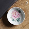大鱼美器珐琅牡丹普洱杯景德镇手工陶瓷茶具主人，杯手绘茶杯茶碗