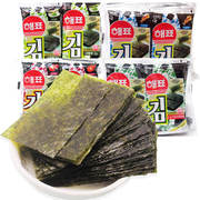 韩国进口海牌海苔原味芥末鱿鱼味海苔片烤紫菜片即食儿童寿司零食