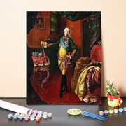 DIY数字油画手绘填充世界名画阿列克谢画家欧式人物肖像装饰画