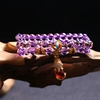 天然紫水晶貔貅108颗手链手串多圈饰品大气时尚送礼朋友